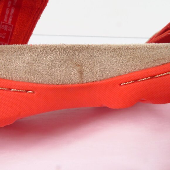 Clarks Collection Adjustable Suede Sandals Amanda Sprint Coral Pink Women's 10 W - Picture 7 of 12